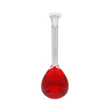 Balão volumétrico classe a, vidro boro 3.3 graduado com tampa rolha , 10mL Ionglas