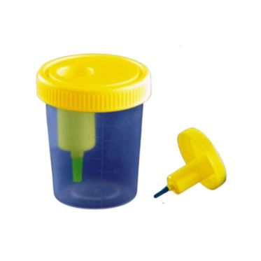 Coletor de urina com dispositivo de transferência estéril 120mL 200und/cx Cralplast
