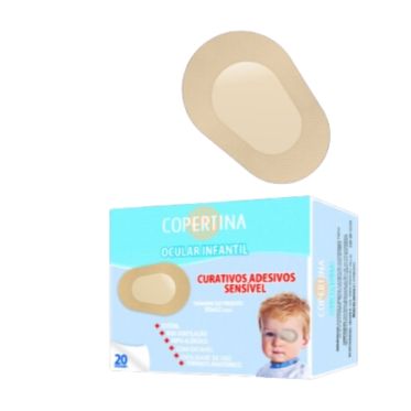 Curativo adesivo sensível ocular infantil 50x62mm 20und/cx Copertina 